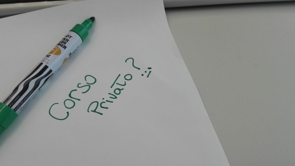 PRIMA PILLOLA INFORMATIVA: CORSI PRIVATI