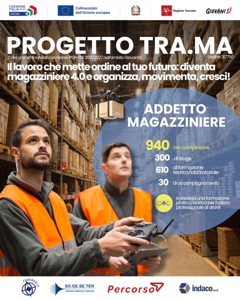 corso gratuito per addetto di magazzino Lucca