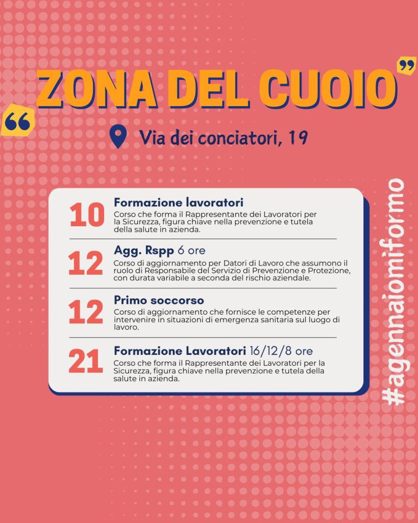 I corsi di gennaio pisa pontedera lucca santa croce