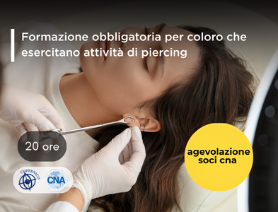 Formazione obbligatoria per coloro che esercitano attività di piercing