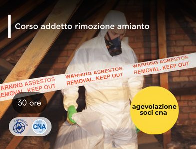 FORMAZIONE OBBLIGATORIA PER LA RIMOZIONE, SMALTIMENTO, BONIFICA AMIANTO – ADDETTO