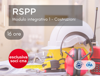 RSPP – modulo integrativo 1 – settore COSTRUZIONI