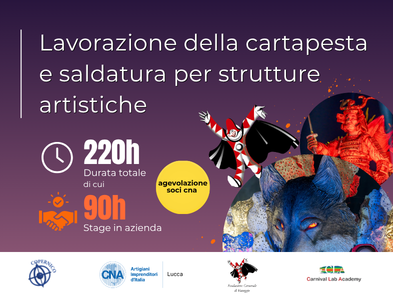 Lavorazione della cartapesta e saldatura per strutture artistiche