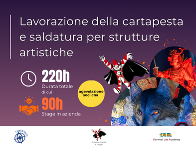 Lavorazione della cartapesta e saldatura per strutture artistiche